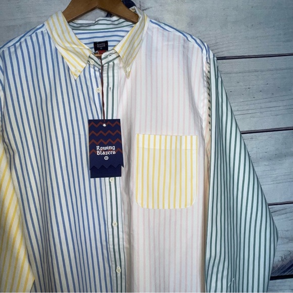 Rowing Blazers X Target men’s seersucker button down shirt XL - Picture 12 of 12